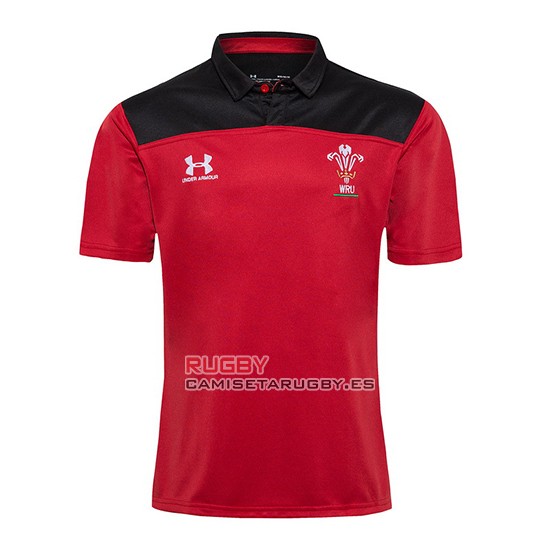 Camiseta Polo Gales Rugby 2019-2020 Rojo
